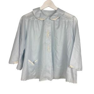Saab Lingerie Women's Blue Bed Jacket size Medium
